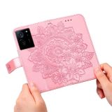 Peňaženkové kožené puzdro 7-petals Texture na Xiaomi 13T / 13T Pro - Ružové zlato