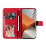 Peňaženkové puzdro 7-petals na Xiaomi Redmi Note 13 Pro+ - Červená