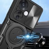 Kryt Magnetic Holder Armor Sliding na OPPO Reno11 F 5G - Červená