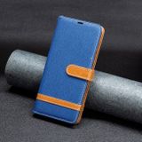 Peňaženkové kožené puzdro Denim na Xiaomi Redmi 12 - Modrá