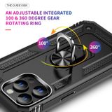 Ring Holder kryt Shockproof na iPhone 15 Pro Max - Čierna