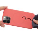 Gumený kryt Magsafe Shockproof na iPhone 15 Pro Max - Pink Orange