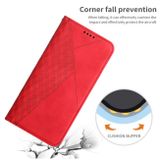 Peňaženkové kožené puzdro Diamond na Xiaomi Redmi 13C - Červená