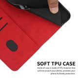 Peňaženkové puzdro Splicing na Xiaomi Redmi Note 13 Pro+ - Červená