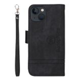 Peňaženkové kožené puzdro BETOPNICE na iPhone 15 Plus – Čierna