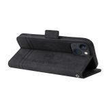 Peňaženkové kožené puzdro BETOPNICE na iPhone 15 Plus – Čierna