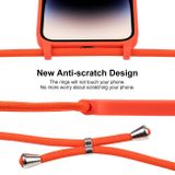 Gumený kryt Liquid Crossbody na iPhone 15 Pro Max - Oranžová