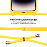Gumený kryt Liquid Crossbody na iPhone 15 Pro Max - Žltá