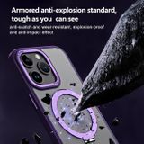 Gumený kryt MagSafe Shockproof na iPhone 15 Pro Max - Fialová