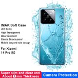 Gumený kryt IMAK UX-5 na Xiaomi 14 Pro - Priehľadná