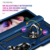 Kryt Magnetic Holder Armor Strap na Samsung Galaxy Z Fold5 - Kráľovská modrá