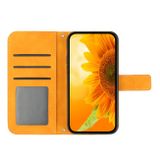 Peňaženkové kožené puzdro Sun flower na OPPO Reno11 F 5G - Žltá