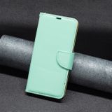 Peňaženkové kožené puzdro Pure Color na Samsung Galaxy S23 FE - Zelená
