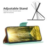 Peňaženkové kožené puzdro Litchi Texture Pure Color na Galaxy A35 5G - Zelená