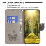 Peňaženkové kožené puzdro Two Butterflies na Samsung Galaxy S24 Ultra 5G - Sivá
