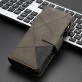 Peňaženkové kožené puzdro Rhombus na Samsung Galaxy Z Fold5 - Šedá