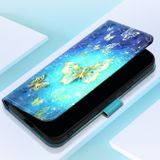 Peňaženkové 3D puzdro na Galaxy A55 5G - Zlatý Motýľ