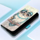 Peňaženkové 3D puzdro na Galaxy A55 5G - Šedá Sova