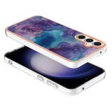 Gumený kryt Marble na Samsung Galaxy S23 FE - Fialová
