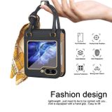 Kožený kryt Handbag na Samsung Galaxy Z Flip 5 - Biela