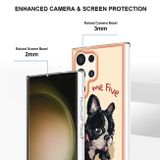Ring Holder kryt Electroplating na Samsung Galaxy S24 Ultra 5G - Lucky Dog