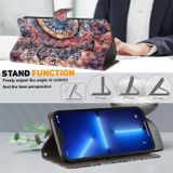 Peňaženkové 3D puzdro na Galaxy A55 5G - Farebná Mandala