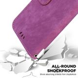 Peňaženkové kožené puzdro Little Tiger na Motorola Edge 40 Pro - Ružovo červená