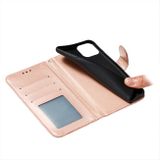 Peňaženkové kožené puzdro Lace na iPhone 15 - Ružové zlato