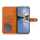 Peňaženkové kožené puzdro KHAZNEH Dual-color na Motorola Moto G04/ G24 - Modrá