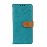 Peňaženkové kožené puzdro Floral na Motorola Moto G34 G5 - Modrá
