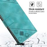 Peňaženkové kožené puzdro Embossed na OPPO Reno11 F 5G - Zelená