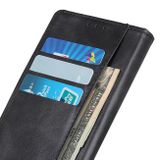 Peňaženkové kožené puzdro Copper Buckle na Samsung Galaxy A05s - Čierna