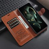 Peňaženkové kožené puzdro AZNS na Xiaomi 13T / 13T Pro - Čierna