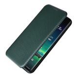 Peňaženkové Carbon puzdro na Motorola Edge 40 Neo - Zelená