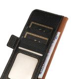 Peňaženkové kožené puzdro KHAZNEH Side na Xiaomi Redmi Note 13 Pro - Čierna