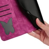 Peňaženkové kožené puzdro Butterfly Cat na Xiaomi 14 Pro - Ružová