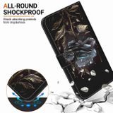 Peňaženkové kožené puzdro Crystal Drawing na Motorola Edge 40 - Black Rose