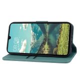 Peňaženkové kožené puzdro Diamond Buckle na Galaxy A55 5G - Zelená