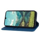 Peňaženkové kožené puzdro Diamond Buckle na Galaxy A55 5G - Modrá
