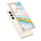 Plastový kryt Marble na Samsung Galaxy S24 Ultra 5G - Zelená 004