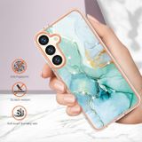 Plastový kryt Marble na Samsung Galaxy S24 Plus 5G - Zelená 003
