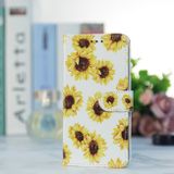 Peňaženkové kožené puzdro Painted na Oppo A38 - Sunflower