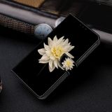 Peňaženkové 3D puzdro Crystal na Motorola Moto G34 G5 - Biela kvetina