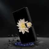 Peňaženkové 3D puzdro Crystal na Motorola Moto G34 G5 - Biela kvetina