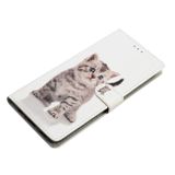 Peňaženkové kožené puzdro Colored na Oppo A38 - Little Tabby Cat