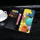 Peňaženkové kožené puzdro CROCODILE na Samsung Galaxy A51 5G - Tmavomodrá