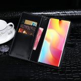 Peňaženkové kožené puzdro na Xiaomi Mi Note 10 Lite - Čierna
