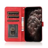 Peňaženkové kožené puzdro Dual-color na OPPO Reno10 5G/10 Pro 5G - Hnedá/Červená