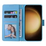 Peňaženkové 3D puzdro Marble na Samsung Galaxy S24 Plus 5G - Modrá