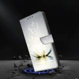 Peňaženkové 3D puzdro na Galaxy A35 5G - Svetlý Lotos